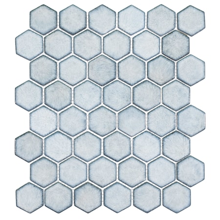 Andova Tiles Honoro- Hexite Honeycomb Glass 2 in. Hexagon Mosaic Wall & Floor Tile Andova Tiles